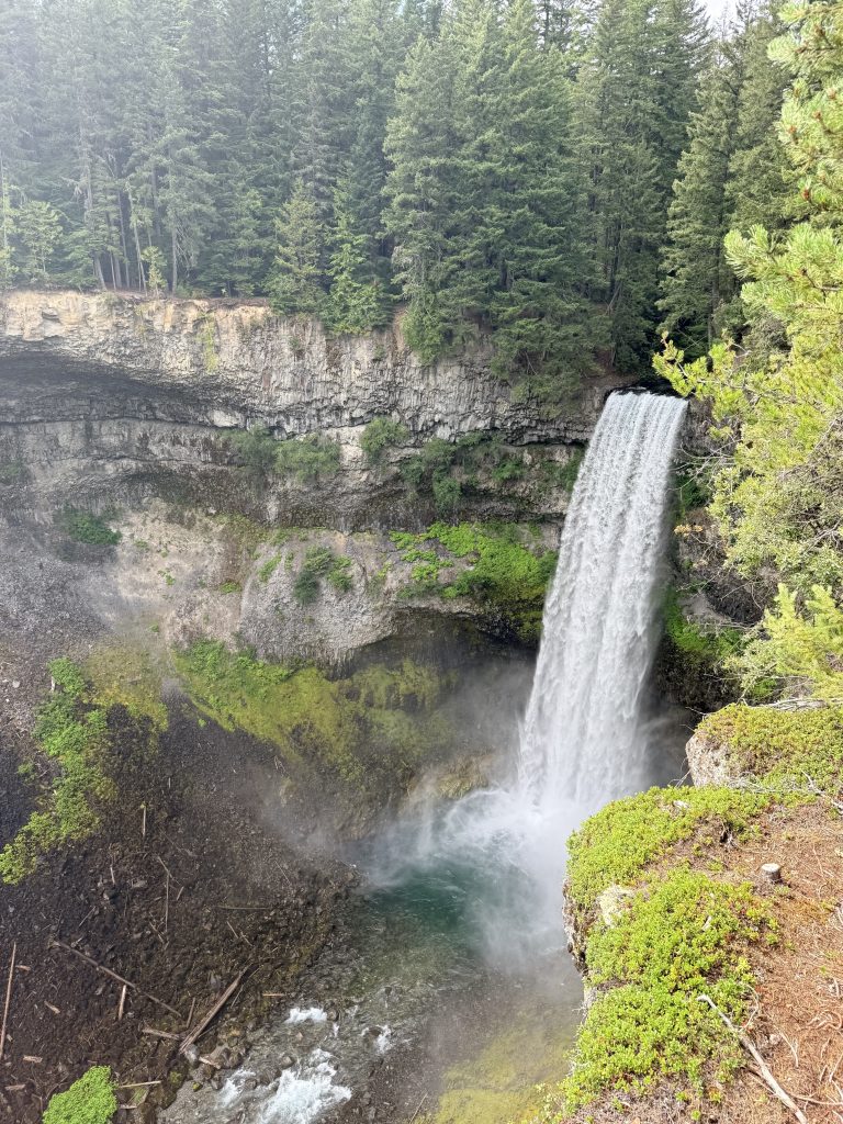 Brandywine Falls cascading into the canyon along the Sea to Sky Highway near Whistler
