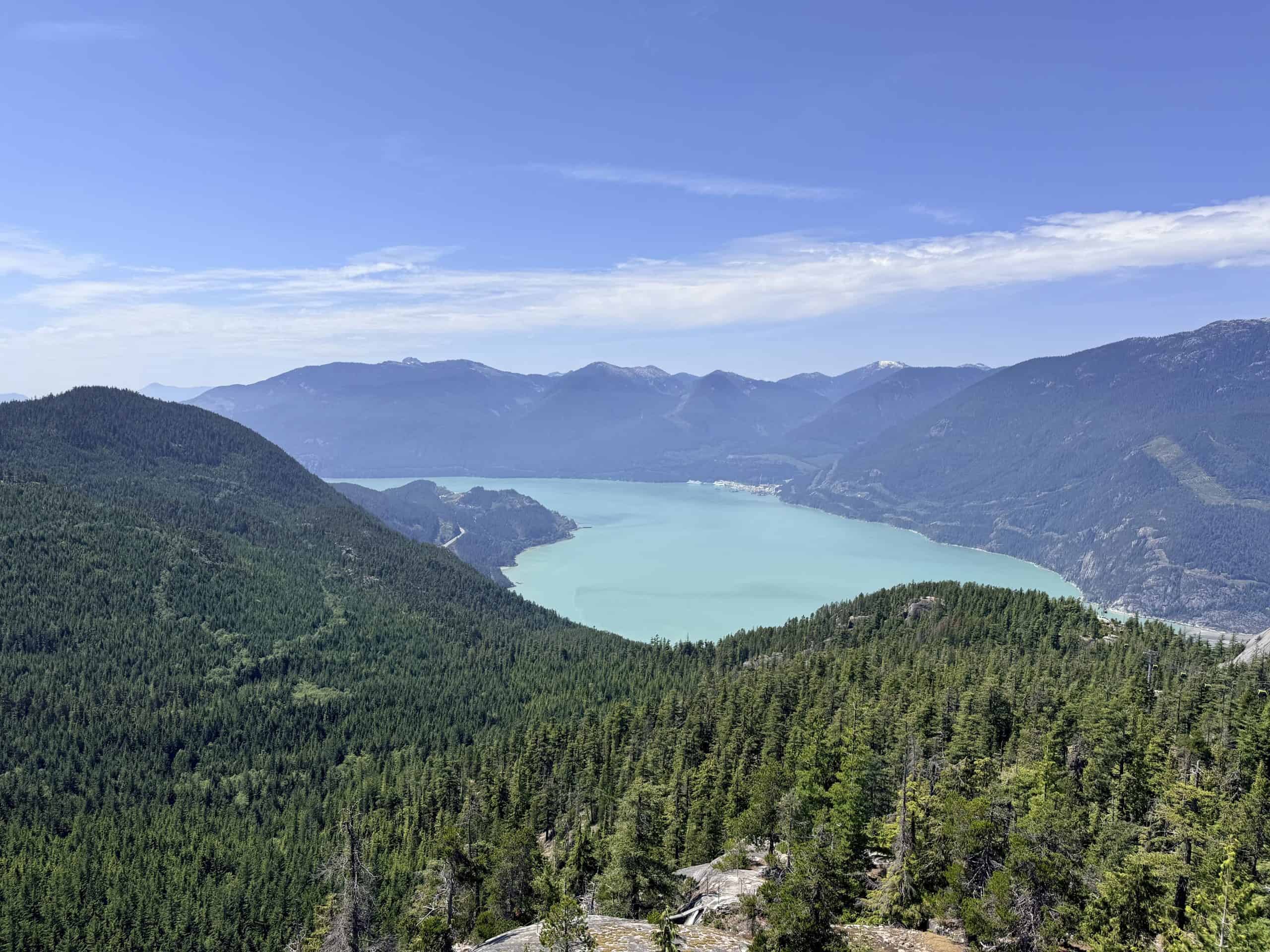 Mountain and Howe Sound panorama from the Sea to Sky Gondola