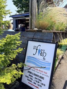 Go Fish seafood stand near Fisherman’s Wharf and Granville Island in Vancouver.