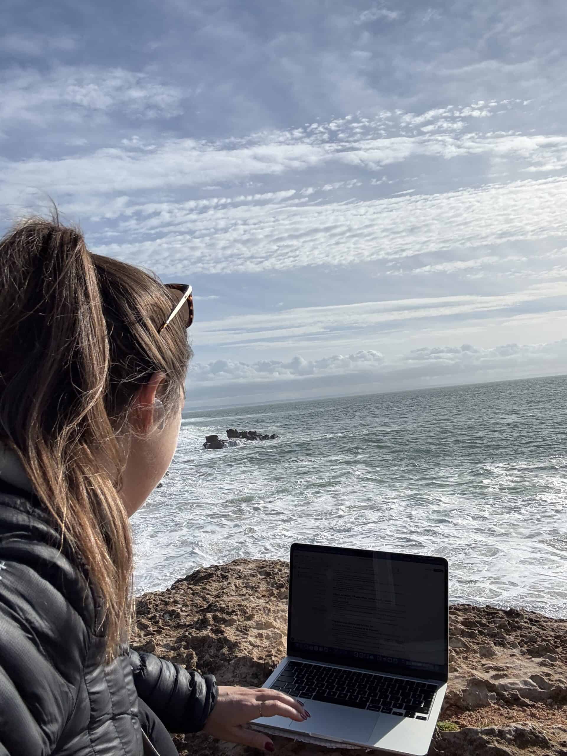 Working remotely with an ocean view in Cascais, Portugal