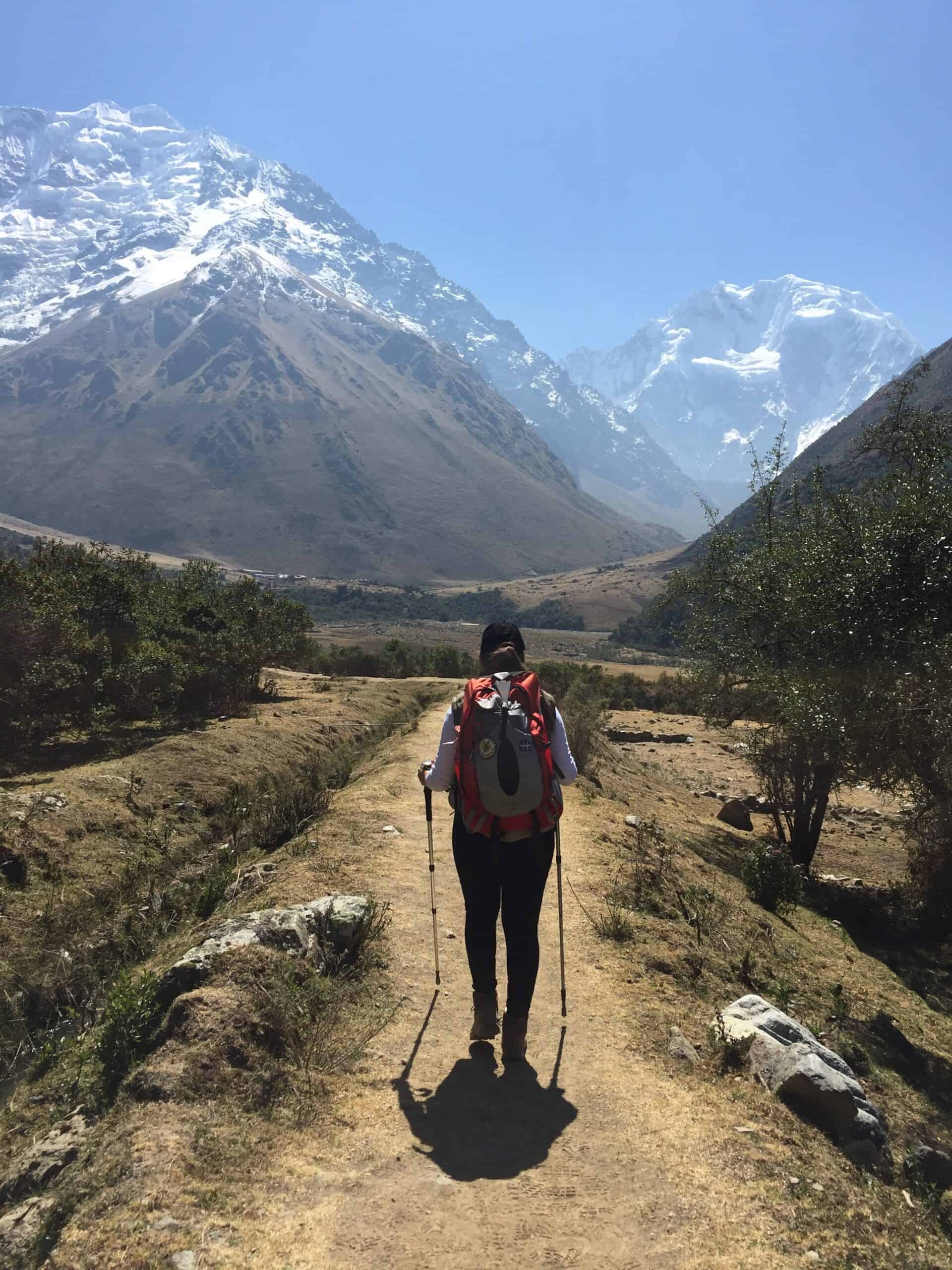 Hiking the Salkantay Trek through the Peruvian Andes toward Machu Picchu