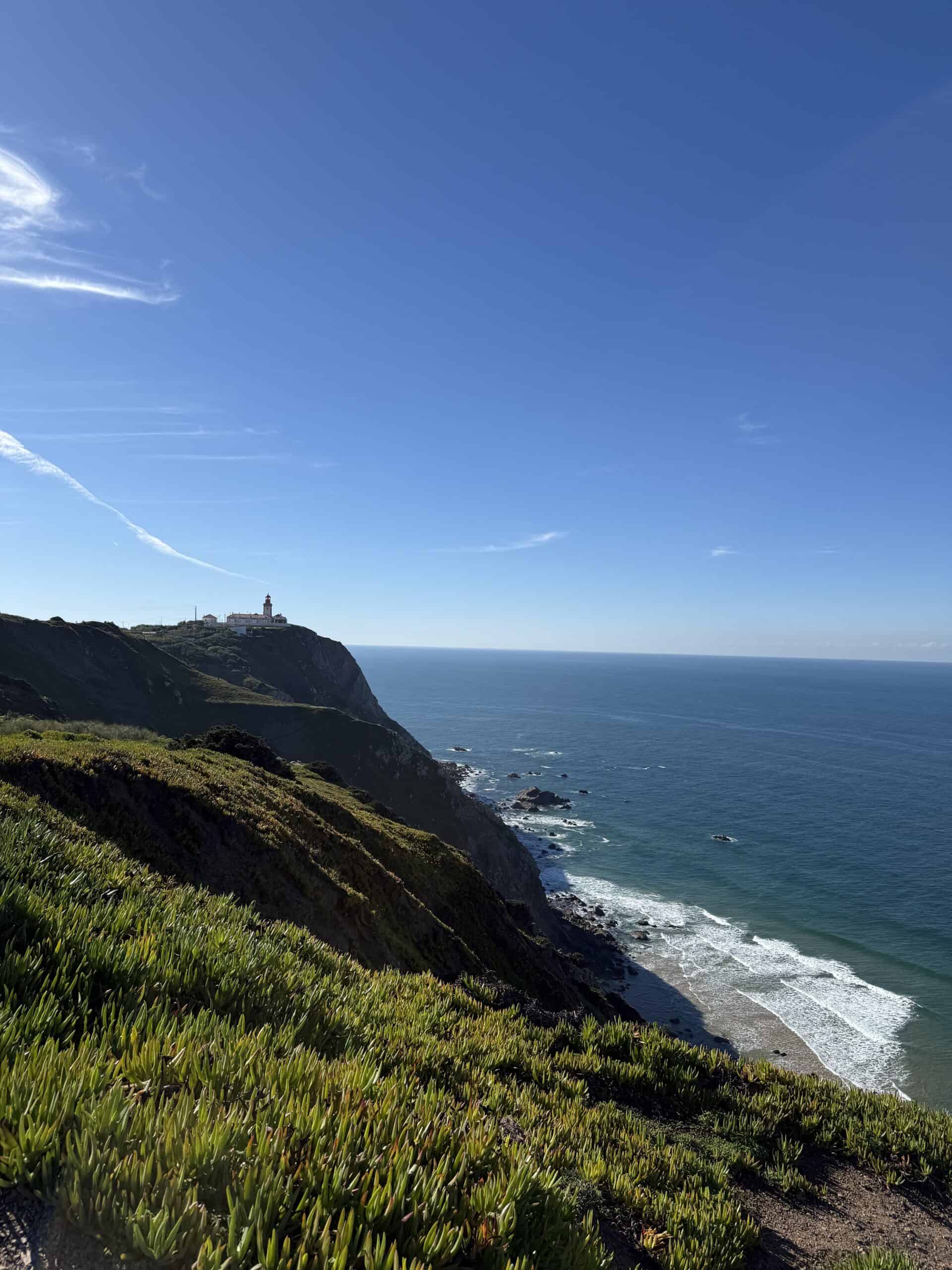Atlantic coastline and cliffs near Cabo da Roca, the westernmost point of continental Europe